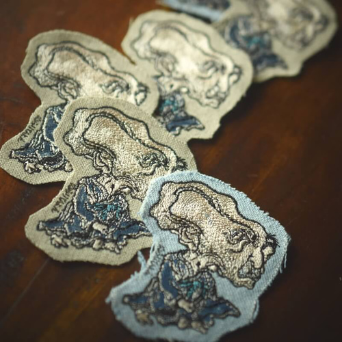 刺繍のあっぷりけ[ぬらりひょん Nurarihyon yo-kai]浮世絵の妖怪