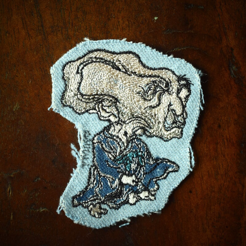 刺繍のあっぷりけ[ぬらりひょん Nurarihyon yo-kai]浮世絵の妖怪