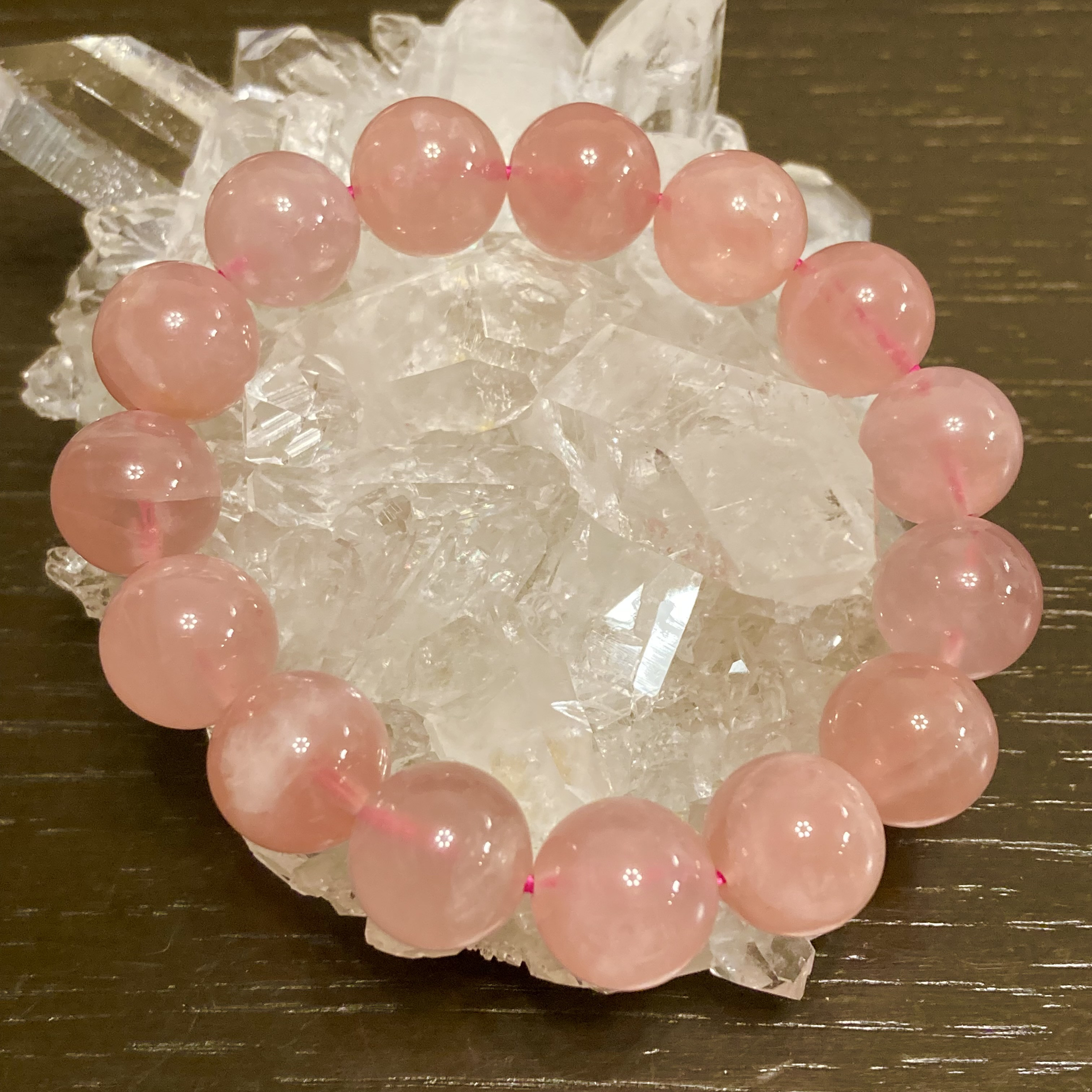 【あなたの魅力を引き出す✨】ディープローズクォーツブレスレット