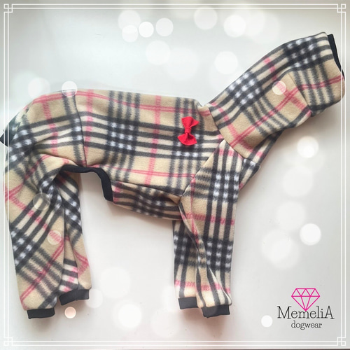イタグレ用犬服】シックで大人可愛くおしゃれに♡バーバリーチェック風