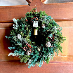 クリスマスリース ずっとグリーン来年もok プリザーブドフラワー