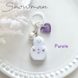 snowman＊アンブレラマーカー チャーム PURPLE 1枚目の画像