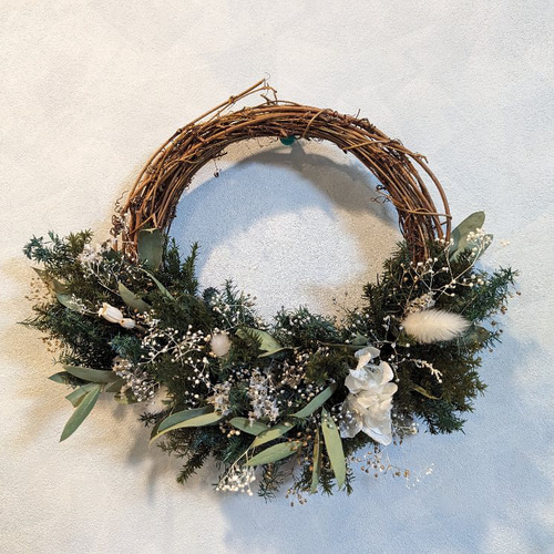 ドライフラワークリスマスリース 直径40cm 楽天市場】クリスマス リース クリスマスリース 40cm ライム