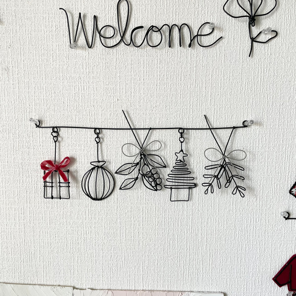 クリスマスツリー ワイヤークラフト ガーランド にこちゃん 通販