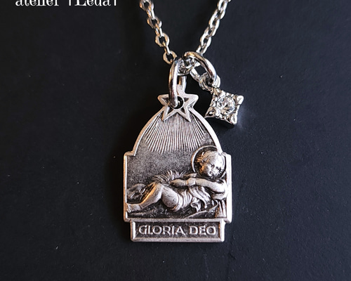 ☆幼子イエスとベツレヘムの星 メダイネックレス☆ ネックレス