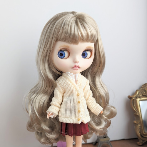 1001※単品※クリーム色のニットカーディガン※ブライスアウトフィット※1