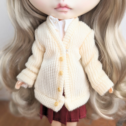 単品※白のふんわりかぼちゃパンツ※ブライスアウトフィット※1/6