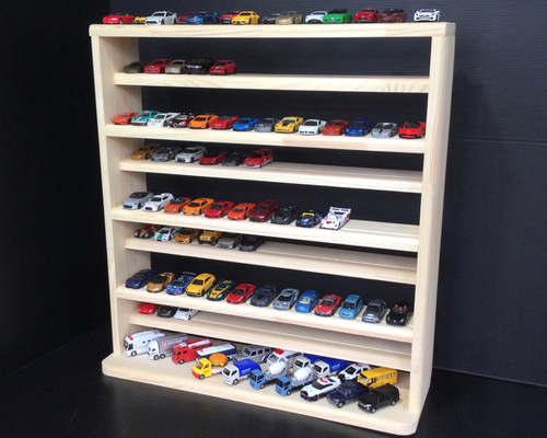 トミカ収納棚9段 125台収納 木製 おもちゃ・人形 大人の少年 通販