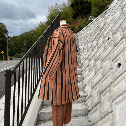 柿渋染めロングコート 楽天市場】【送料無料】Joie de Vivre 柿渋染めリネンバイオ