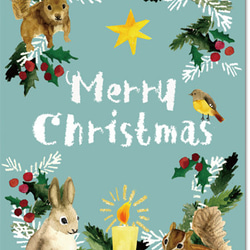 postcard 5枚セット「クリスマスカード５種類各１枚合計５枚セット」xmas2023set 6枚目の画像