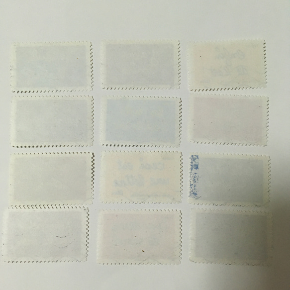 使用済切手  フランス  文字のグリーティング12枚セット 2枚目の画像