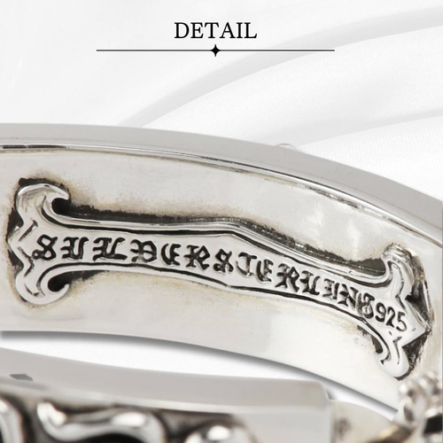 新品 送料無料 シルバー925 チェーン ブレスレット プレート ダガー