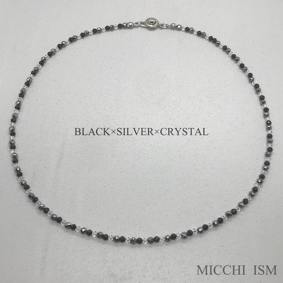 黑色尖晶石天然石材高純度太赫茲礦石水晶 3 色奢華項鍊時尚非常流行閃光 第2張的照片