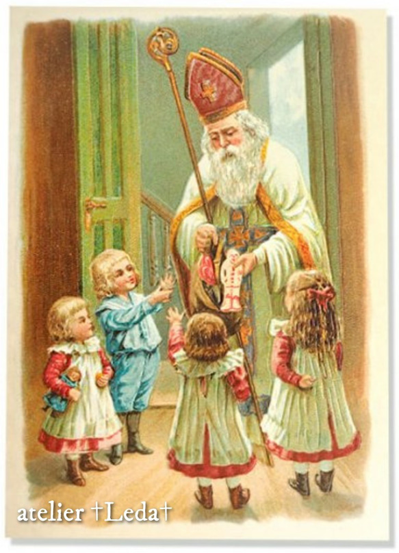 サンタ・クロース伝説の起源となった博愛の司教☆聖ニコラウス メダイネックレス☆ 7枚目の画像