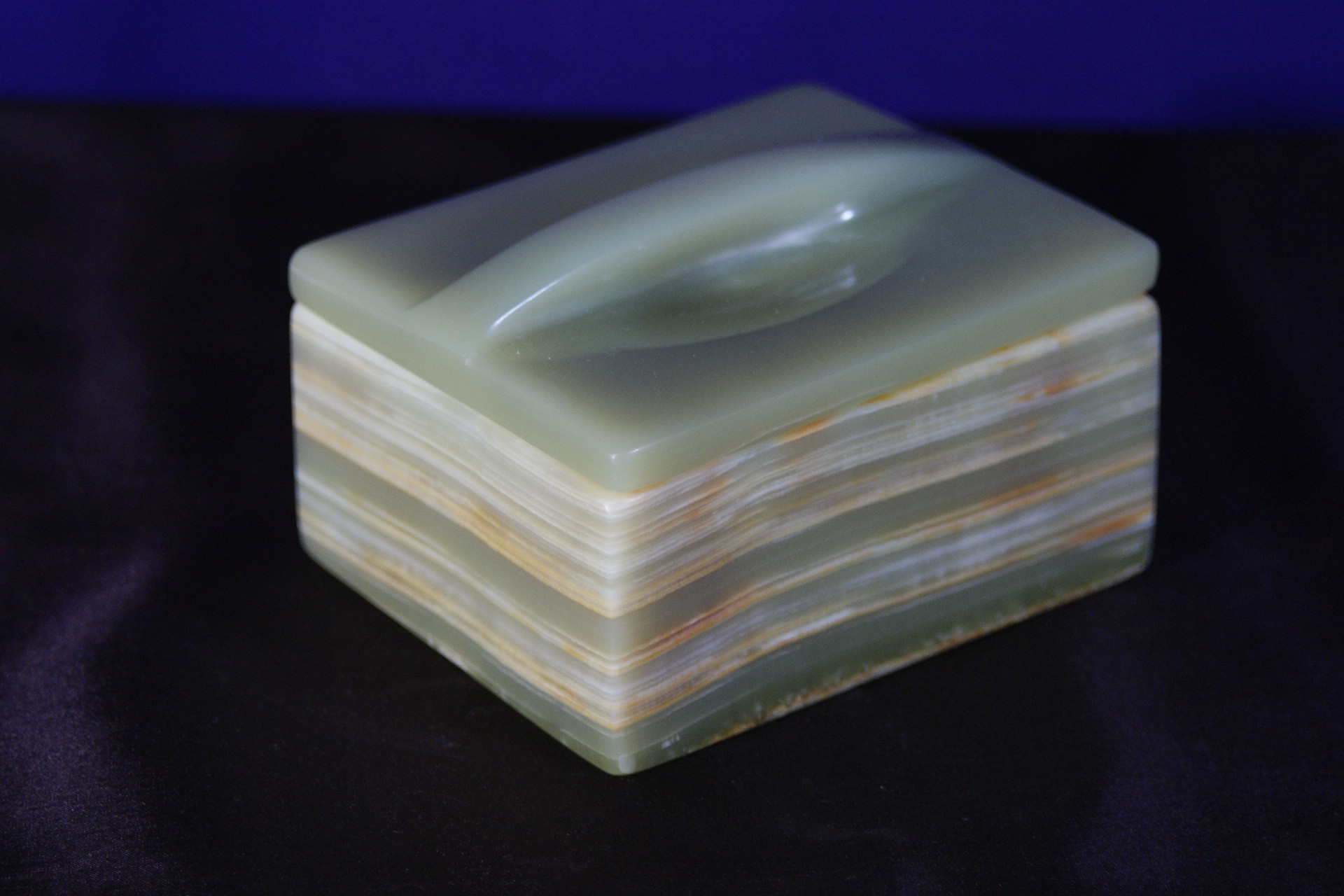 天然石　宝石箱　小物入れ　イタリア　置物　インテリア　工芸品　美術品　A1325