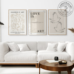 抽象アート3点セット　モダンでシンプルなインテリアに！インテリア額縁モダンアート Amazon.co.jp: アートパネル 抽象 3枚セット飾り絵 ポスター