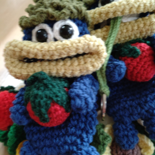 受注制作 パクパクモンスター 小さめキーケース リップケース セット