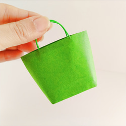 和紙のミニ紙袋 寒色系13色13枚セット（トートバッグ型）選べるおまけ付き 2枚目の画像
