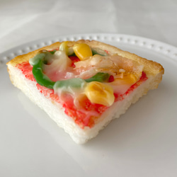 【マグネット】本物そっくり！　ピザトースト　マグネット　食品サンプル  リアル フェイクフード　pizza 3枚目の画像