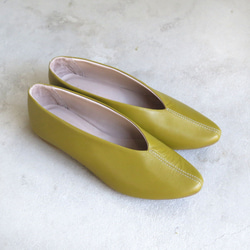 【沉穩配色】日本鶯綠真皮高跟鞋❄︎日本製❄︎ 第6張的照片