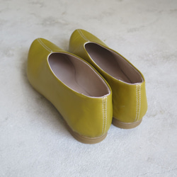 【沉穩配色】日本鶯綠真皮高跟鞋❄︎日本製❄︎ 第10張的照片