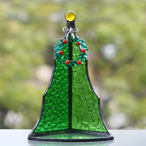 ステンドグラス クリスマスツリー と クリスマスリース その他