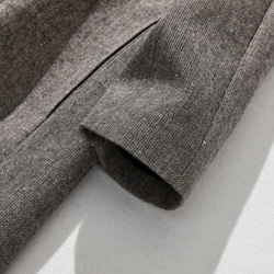 ★即納★大人気のヴィンテージ風柄　秋冬厚てワンピース　ゆったり　裏地付き 薄茶色 221002-4 7枚目の画像