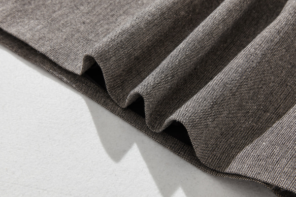 ★即納★大人気のヴィンテージ風柄　秋冬厚てワンピース　ゆったり　裏地付き 薄茶色 221002-4 6枚目の画像