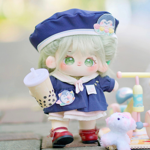 3点セット ミニ洋服 20cm 着せ替えぬいぐる服 セーラー服 3点セット ミニ洋服 20cm 着せ替えぬいぐる服 セーラー服