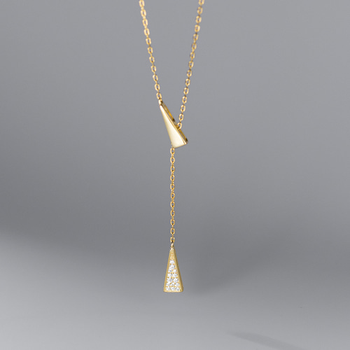 ラリエットタイプネックレスゴールド