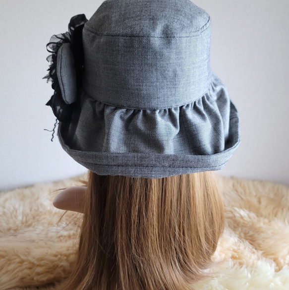 three.luxury★艶シルクwool★グレー系★日差しに負けない★ギャザーフリル        Ω 人気・おすすめ｜売れ筋商品・話題商品におすすめ コスパ重視 安心配送 コスパ重視