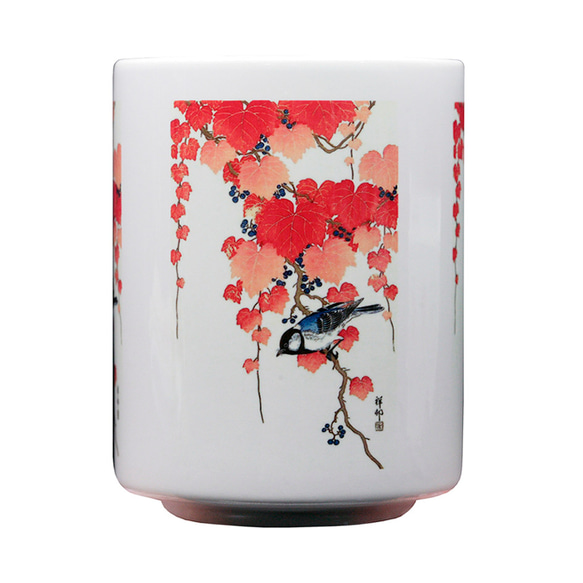小原古邨『 桐に四十雀 』の湯呑み茶碗：フォトマグ（日本画シリーズ