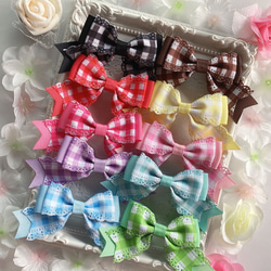 再販×4♡チャームとパール付き♪大きい たらりん リボン ヘアゴム ヘア