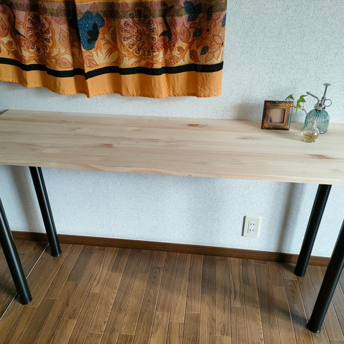 180×45 ナチュラルカウンターテーブル　アイアン　天然　木質 180×45 ナチュラルカウンターテーブルアイアン天然木質