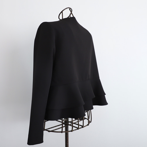 Vin｜バックフリルノーカラージャケット | Rakuten Fashion(楽天