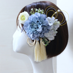 水色ｘホワイトｘ薄紫などmix　ヘアパーツ　髪飾り　ヘッドドレス　計25P ブルー ホワイト プリンセスの髪飾り ✧ ヘッドドレス ツイン