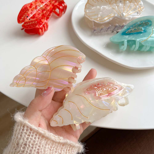 かわいくて優しい海の動物、魚、エビ、貝殻、ロブスター