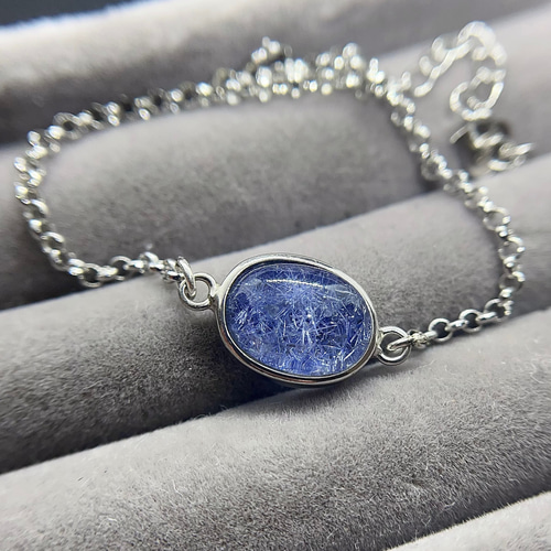 (S925)ブルールチルクォーツ デュモルチェライト 4セット S925)ブルールチルクォーツ デュモルチェライト 4セット 天然ブルー