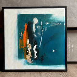 現代アート 35×35㎝ テクスチャーアート インテリア アートパネル 抽象