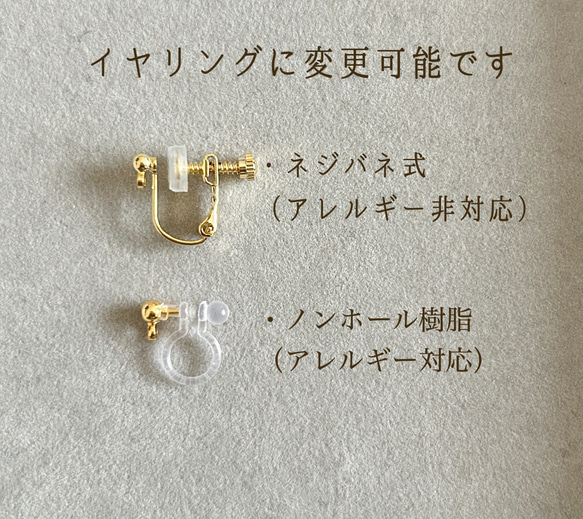 12月誕生石・14kgf/ブラジル産宝石質クリスタル×タンザナイトのピアス 9枚目の画像