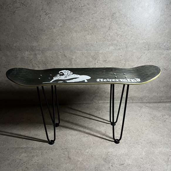 スケートボード　スケボー　コーヒーテーブル　サイドテーブル　椅子　イス　チェア　ベンチ　スツール　61 4枚目の画像