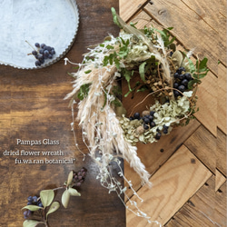 アンティーク ドライフラワー ハンドメイド タグ 紙モノ リース №820 アンティーク ドライフラワー ハンドメイド タグ 紙モノ リース №820