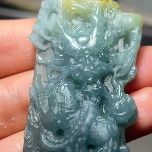 Natural typeA 翡翠龍 天然翡翠龍ブランド ペンダントトップ
