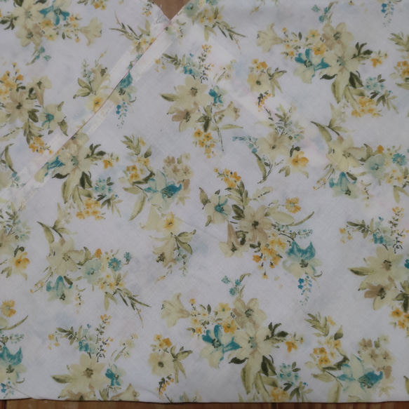あずま袋  畳むとポケットティッシュサイズに❗薄黄 3枚目の画像