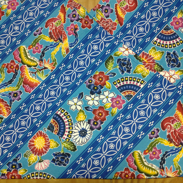 あずま袋  畳むとポケットティッシュサイズに❗青 3枚目の画像