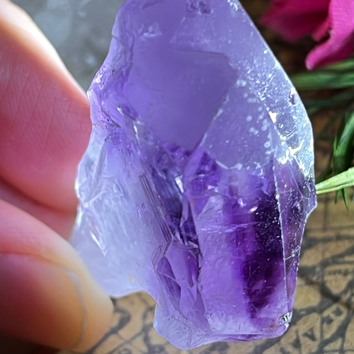 タントリックツイン✨ アメジスト 原石 ラフストーン 紫水晶 天然石