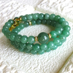 A52】 前向きな私を支える｜グリーンアベンチュリンネックレス 半貴石