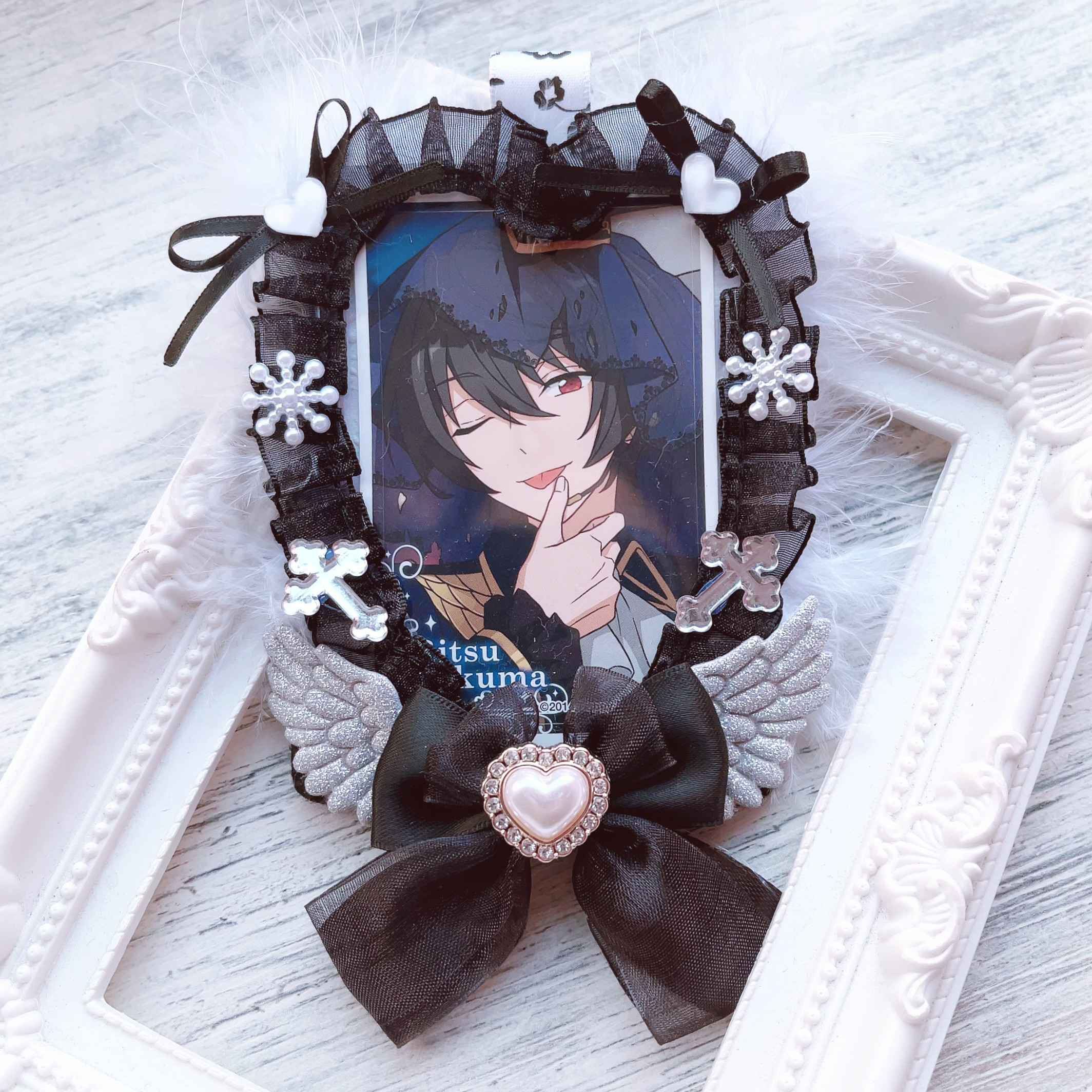 トレカケースデコオーダーページくまブラック