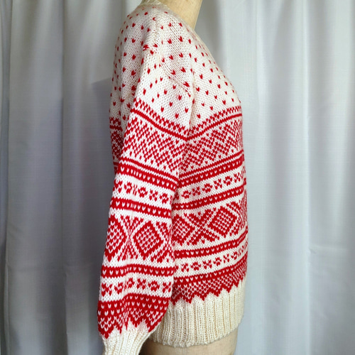 ノルディックセーター 北欧 フェアアイル スキー ニット・セーター