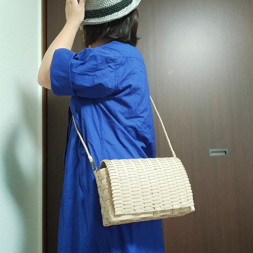 クラフトバンド バッグ ハンドメイド ショルダー 住まい/暮らし